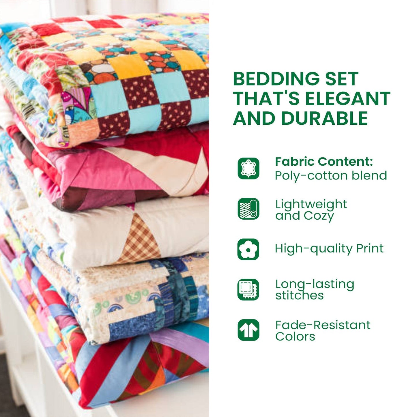 Ancient Watcher 3-Piece Quilted Bedding Set NCU0DV1857