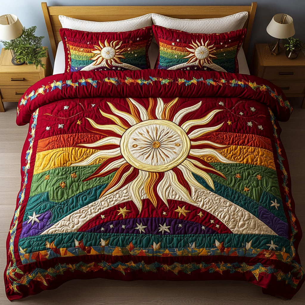 Sunshine 3-Piece Quilted Bedding Set NCU0VT79
