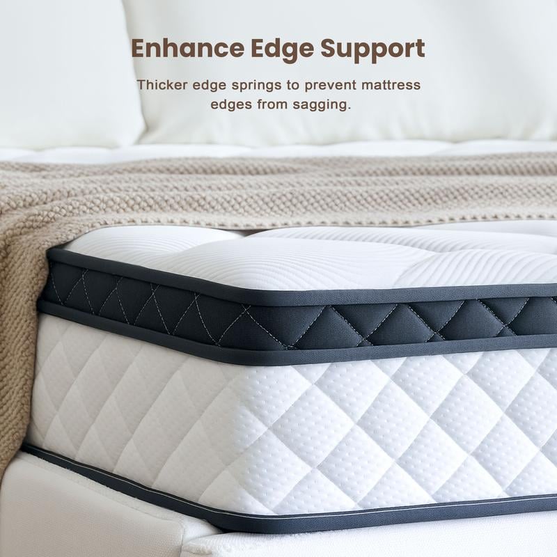 🎉Last day clearance sale!🛏️Mattress 10-12 Inch Hybrid Mattresses in a Box