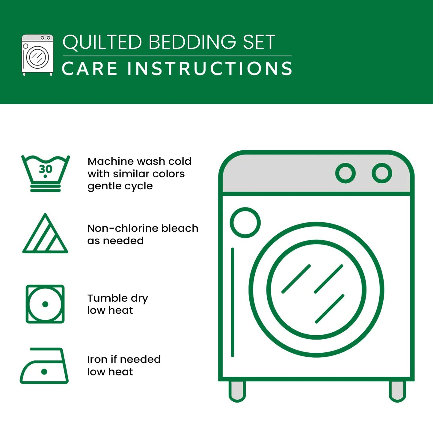 African 3-Piece Quilted Bedding Set NCU0VT171