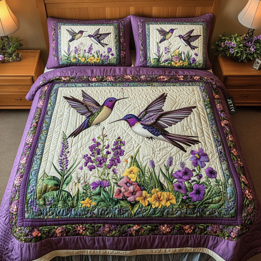Dancing Duo 3-Piece Quilted Bedding Set NCU0NT2738