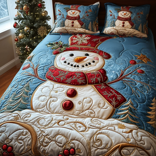 Christmas 3-Piece 3-Piece Quilted Bedding Set NCU0VT62